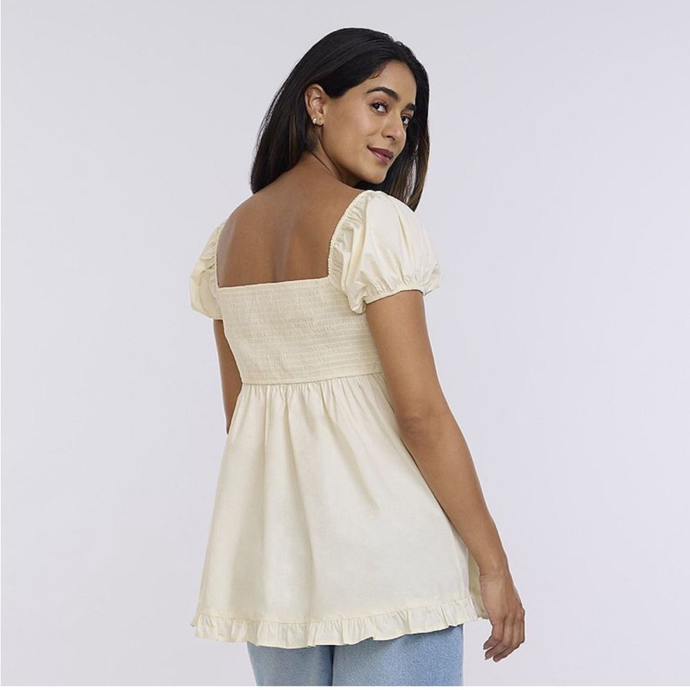 NWT Motherhood Maternity winter white Puff Sleeve Off shoulder - Picture 3 of 8